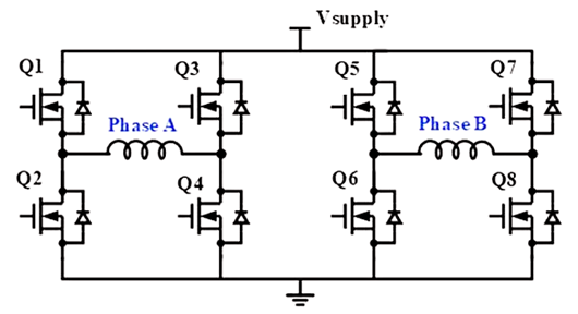 全橋驅(qū)動步進(jìn)電機