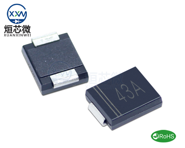 1.5SMC43A參數(shù),TVS二極管1.5SMC43A瞬態(tài)抑制二極管